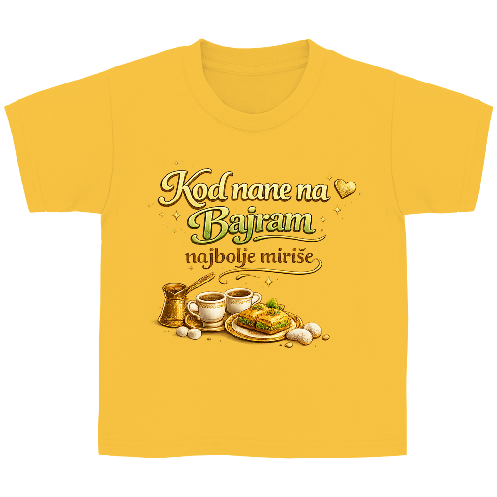 🇧🇦 Dosao sam zbog Bajramluka  – Kinder Basic T-Shirt | Eid Shirt