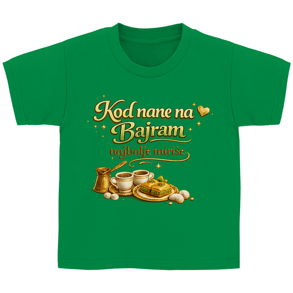 🇧🇦 Dosao sam zbog Bajramluka  – Kinder Basic T-Shirt | Eid Shirt