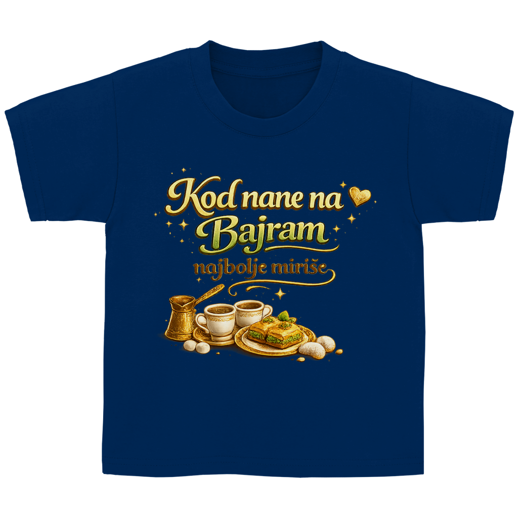 🇧🇦 Dosao sam zbog Bajramluka  – Kinder Basic T-Shirt | Eid Shirt