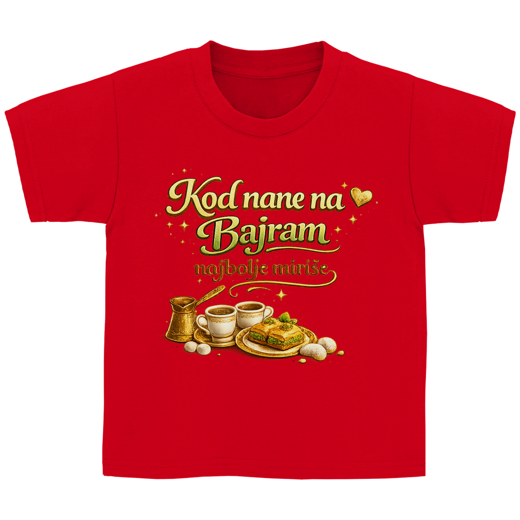 🇧🇦 Dosao sam zbog Bajramluka  – Kinder Basic T-Shirt | Eid Shirt
