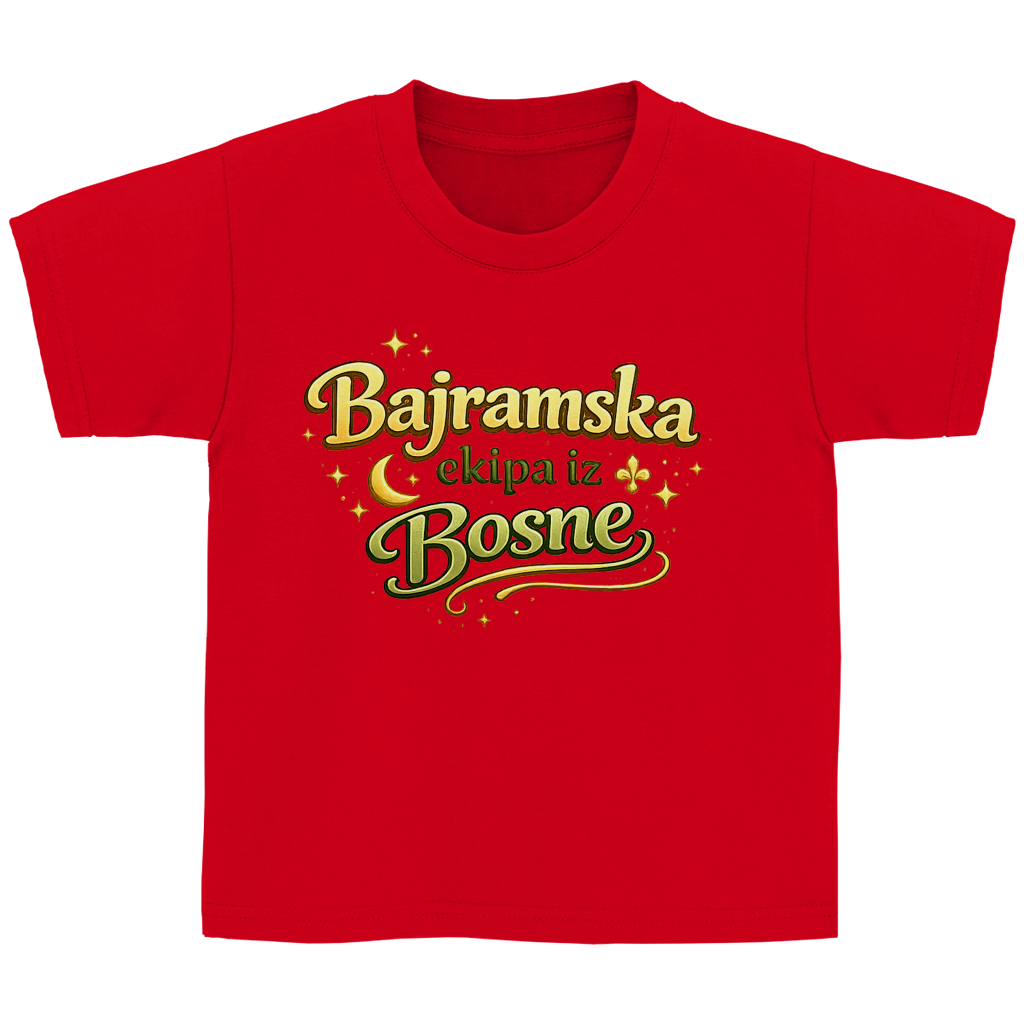 🇧🇦 Bajramska ekipa iz Bosne – Kinder Basic T-Shirt | Eid Shirt