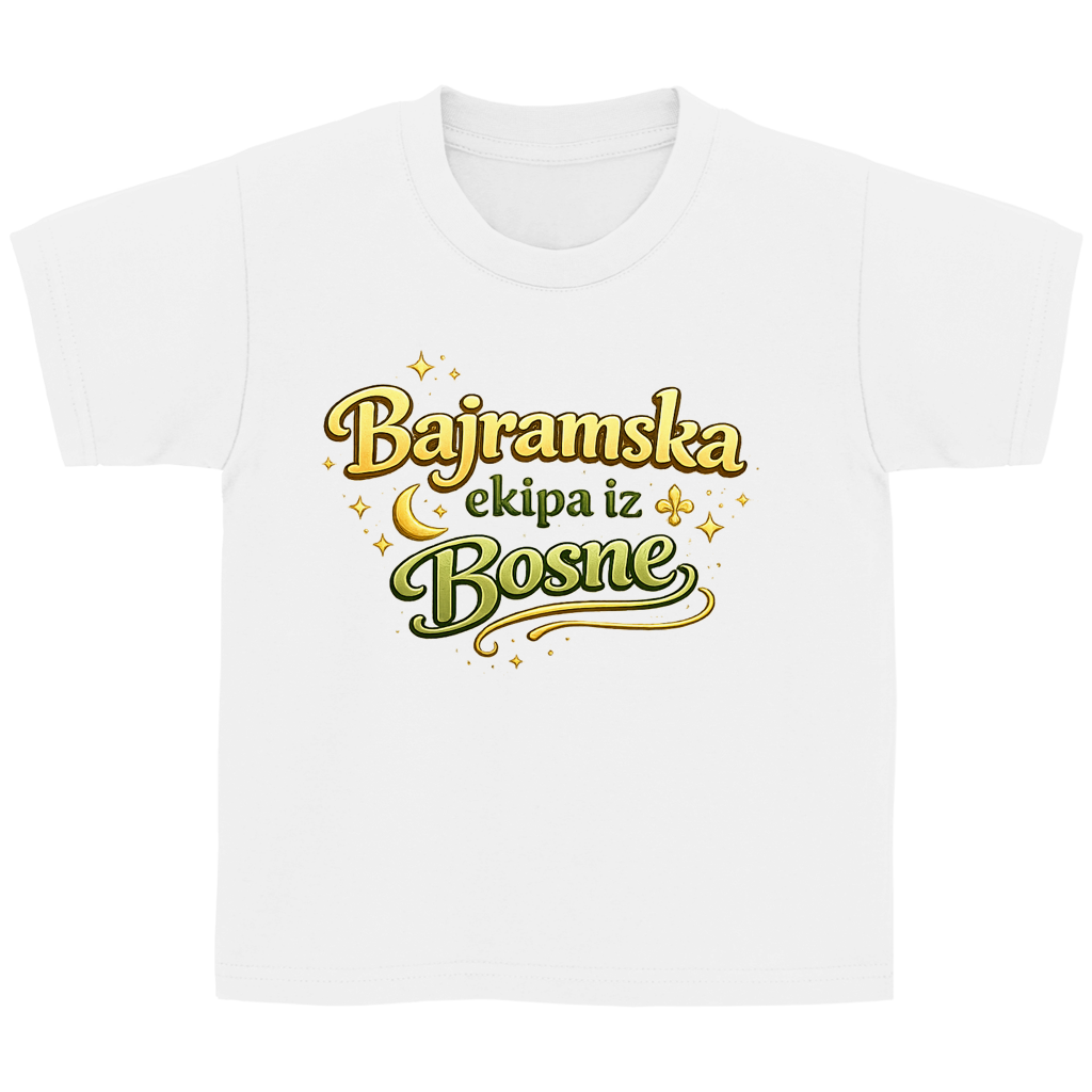 🇧🇦 Bajramska ekipa iz Bosne – Kinder Basic T-Shirt | Eid Shirt