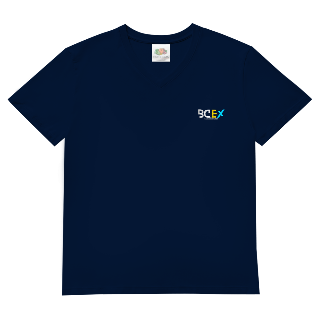 Herren Basic V-Neck T-Shirt BCEX | Links Brust