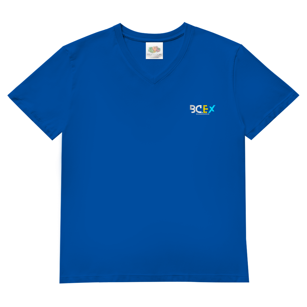 Herren Basic V-Neck T-Shirt BCEX | Links Brust