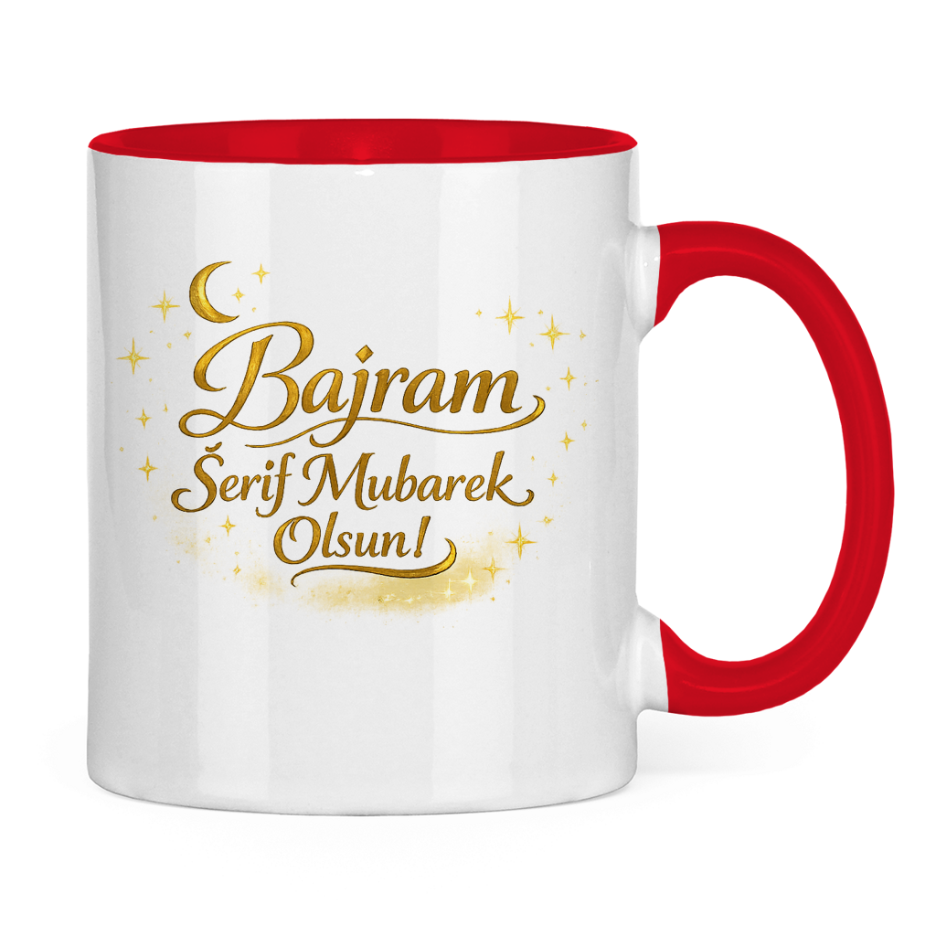 🇧🇦 Tasse - Bajram Serif Mubarek Olsun | Elegantes Eid Mubarak Geschenk