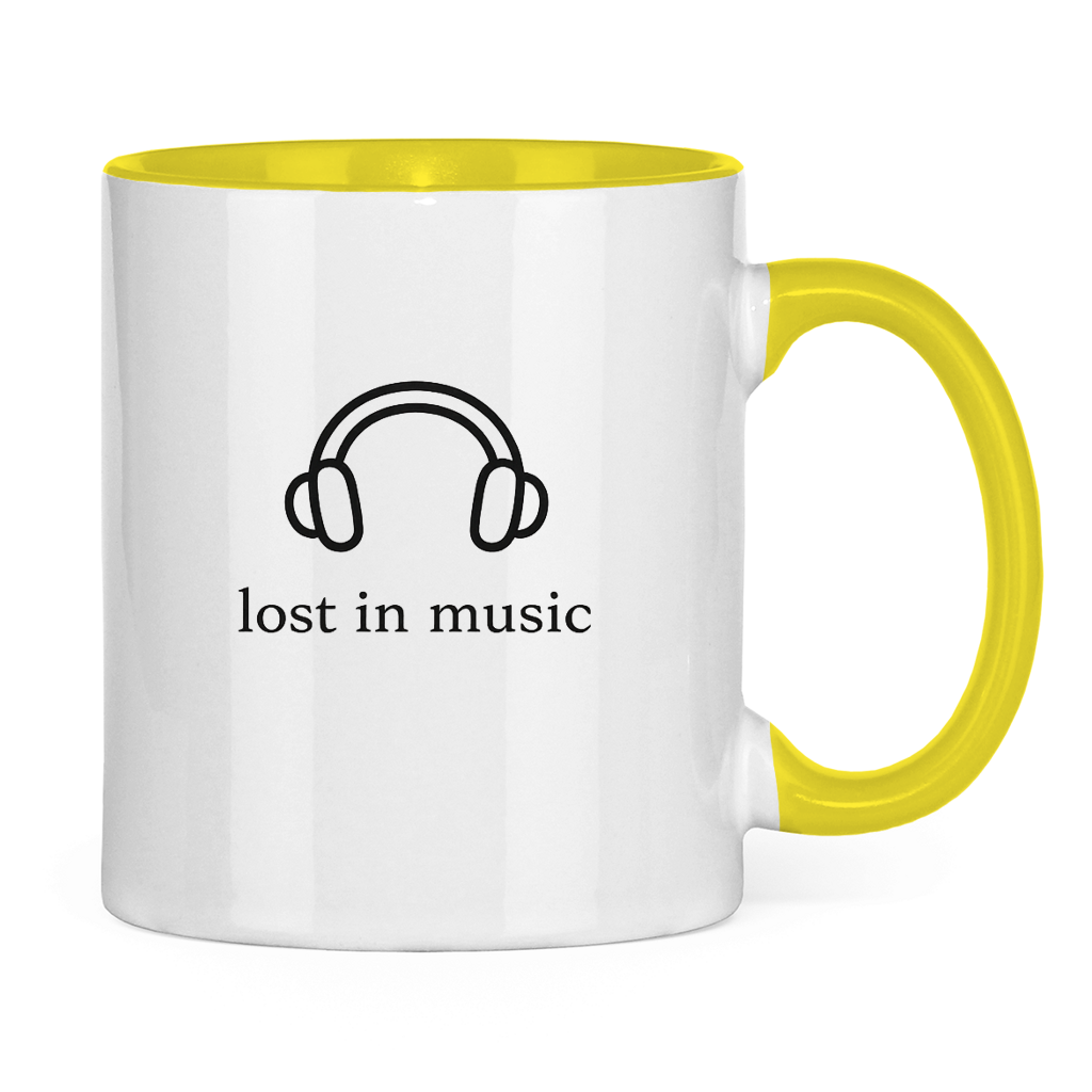 Tasse zweifarbig Lost in Music