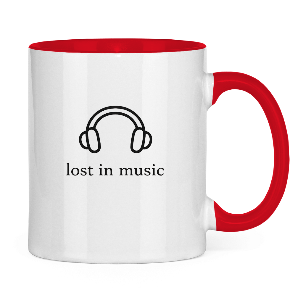 Tasse zweifarbig Lost in Music