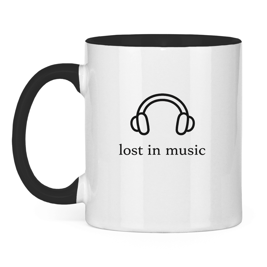 Tasse zweifarbig Lost in Music