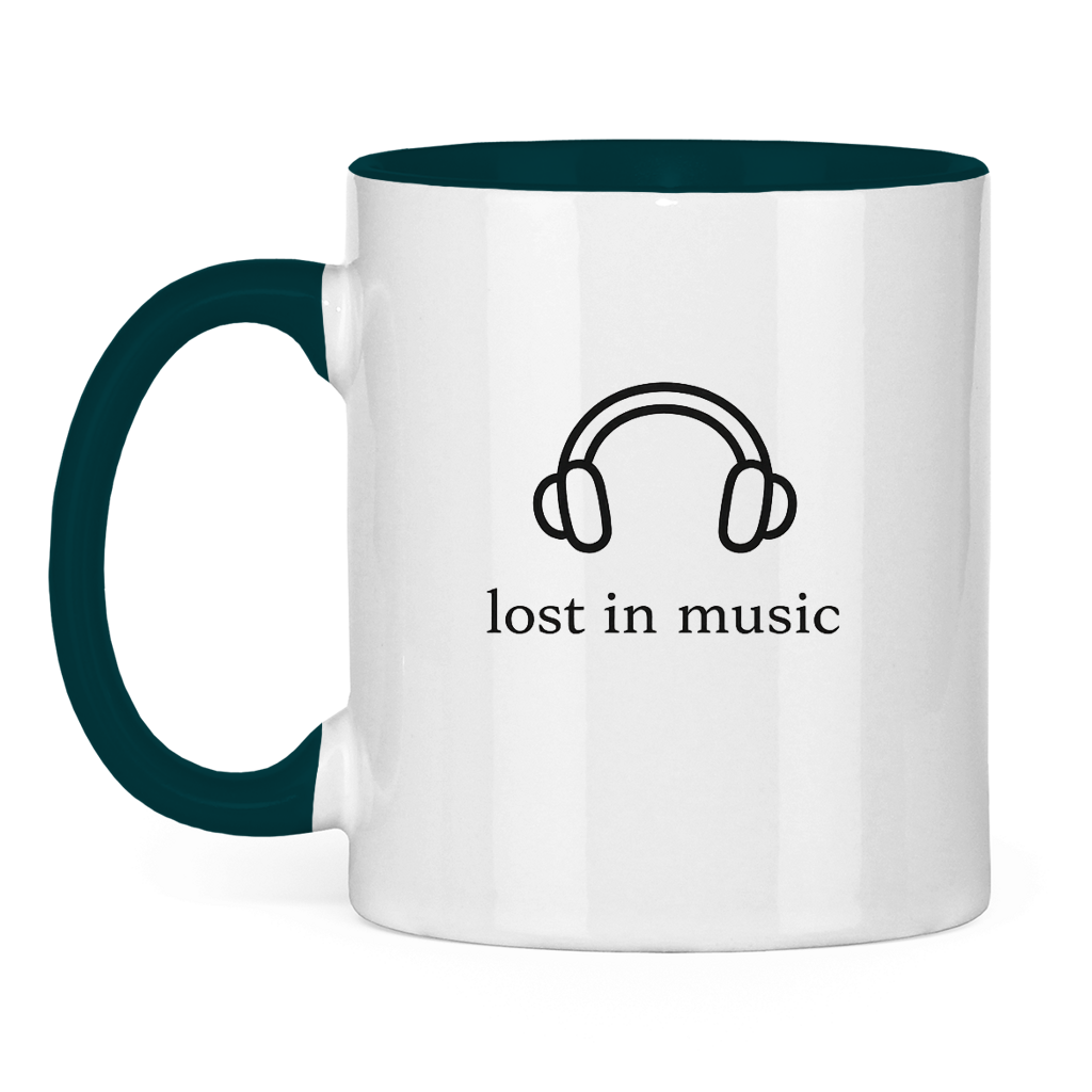 Tasse zweifarbig Lost in Music