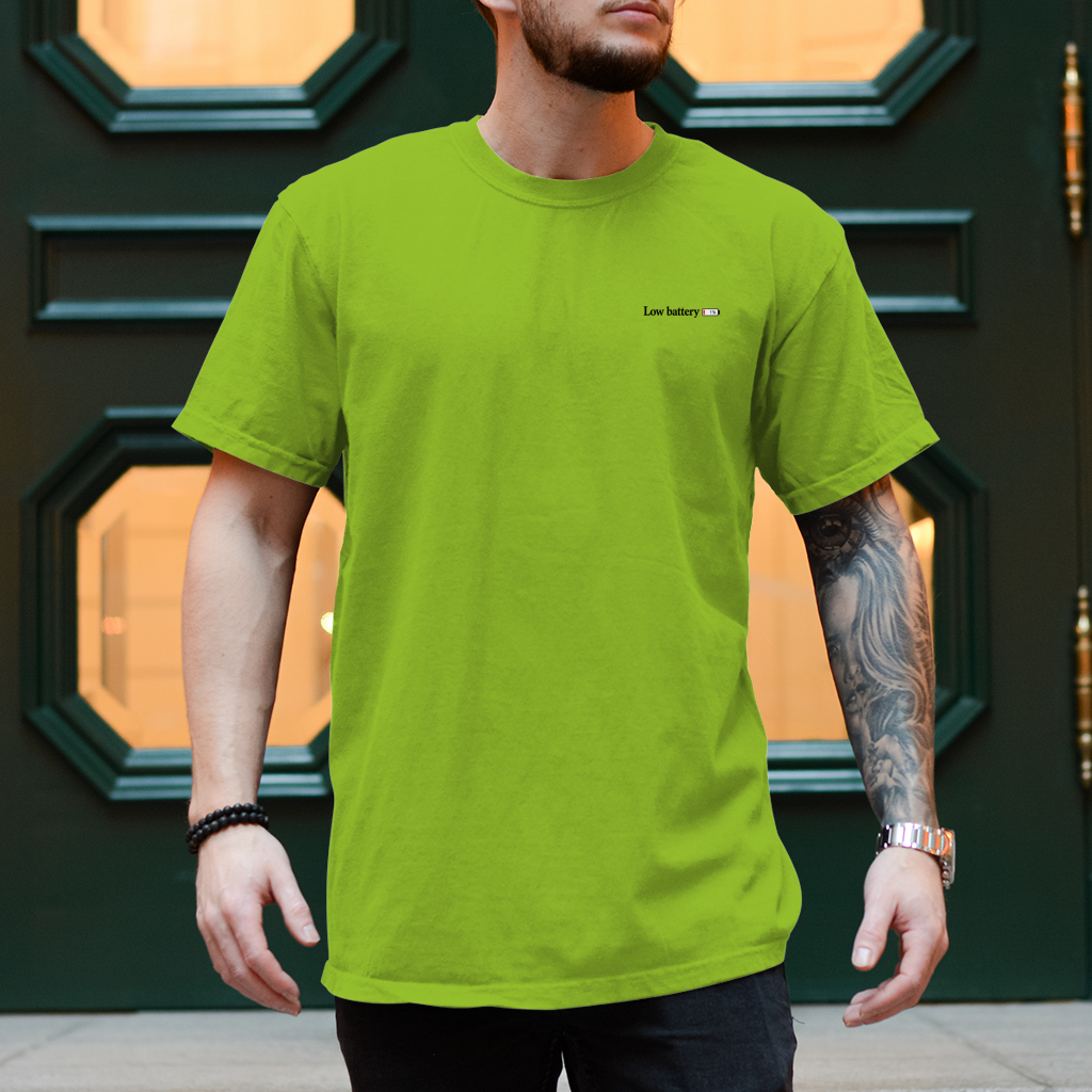 Herren T-Shirt – Low battery