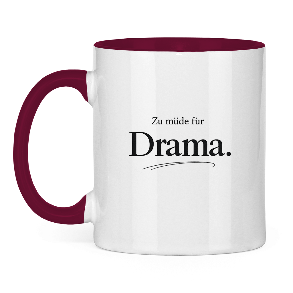 Smiješna šolja "Preumoran/na za dramu"