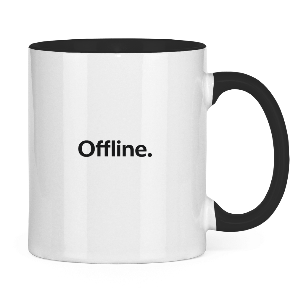 Lustige Tasse „Offline.“ – Minimal Kaffee Tasse