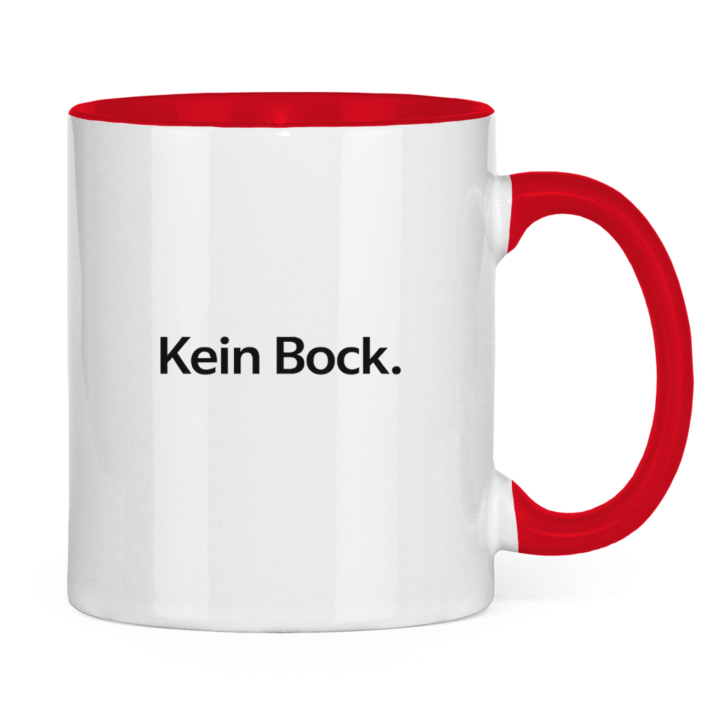 Lustige Tasse „Kein Bock.“ – Minimal Kaffee Tasse
