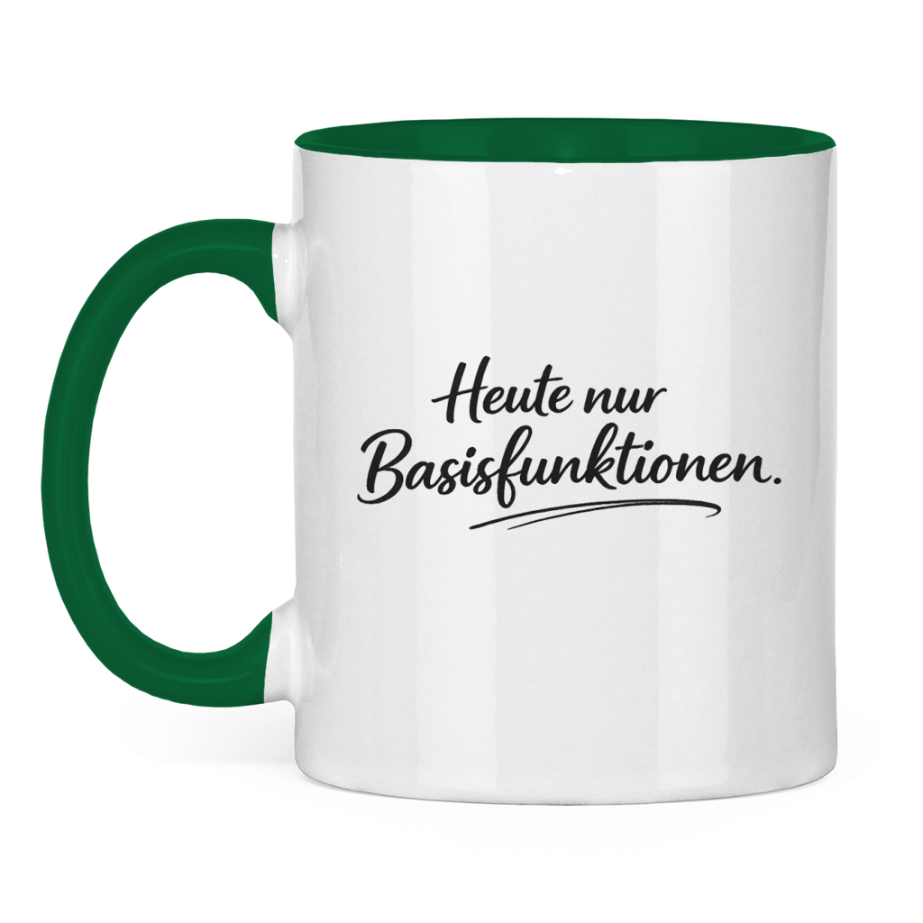 Lustige Tasse „Heute nur Basisfunktionen.“
