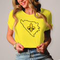 Damen T-Shirt - Bosnia Outline Design mit Bosnischem Ljiljan