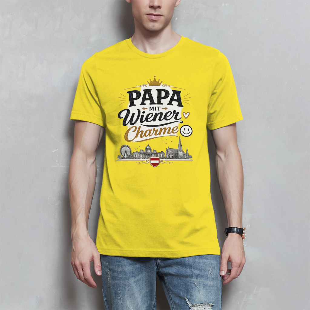 Herren T-Shirt – Papa mit Wiener Charme | Österreich Style