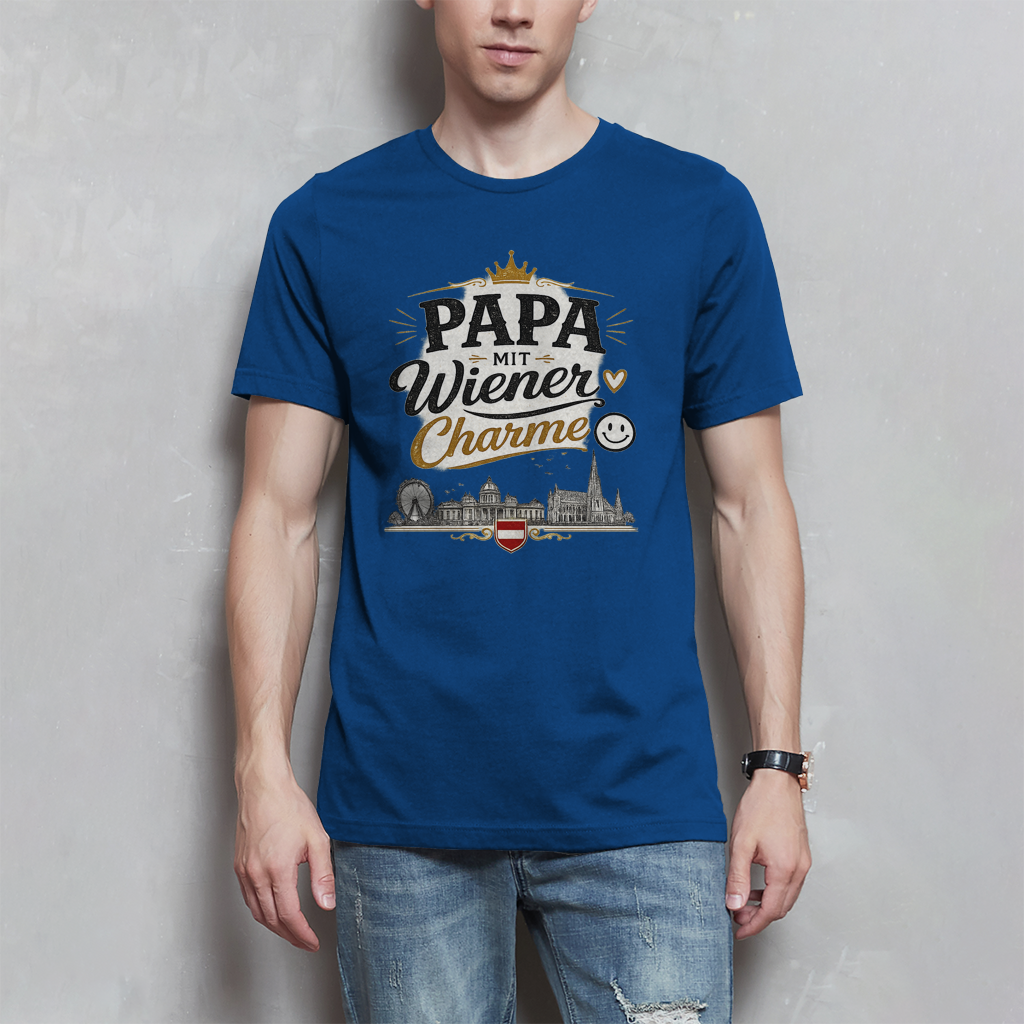 Herren T-Shirt – Papa mit Wiener Charme | Österreich Style