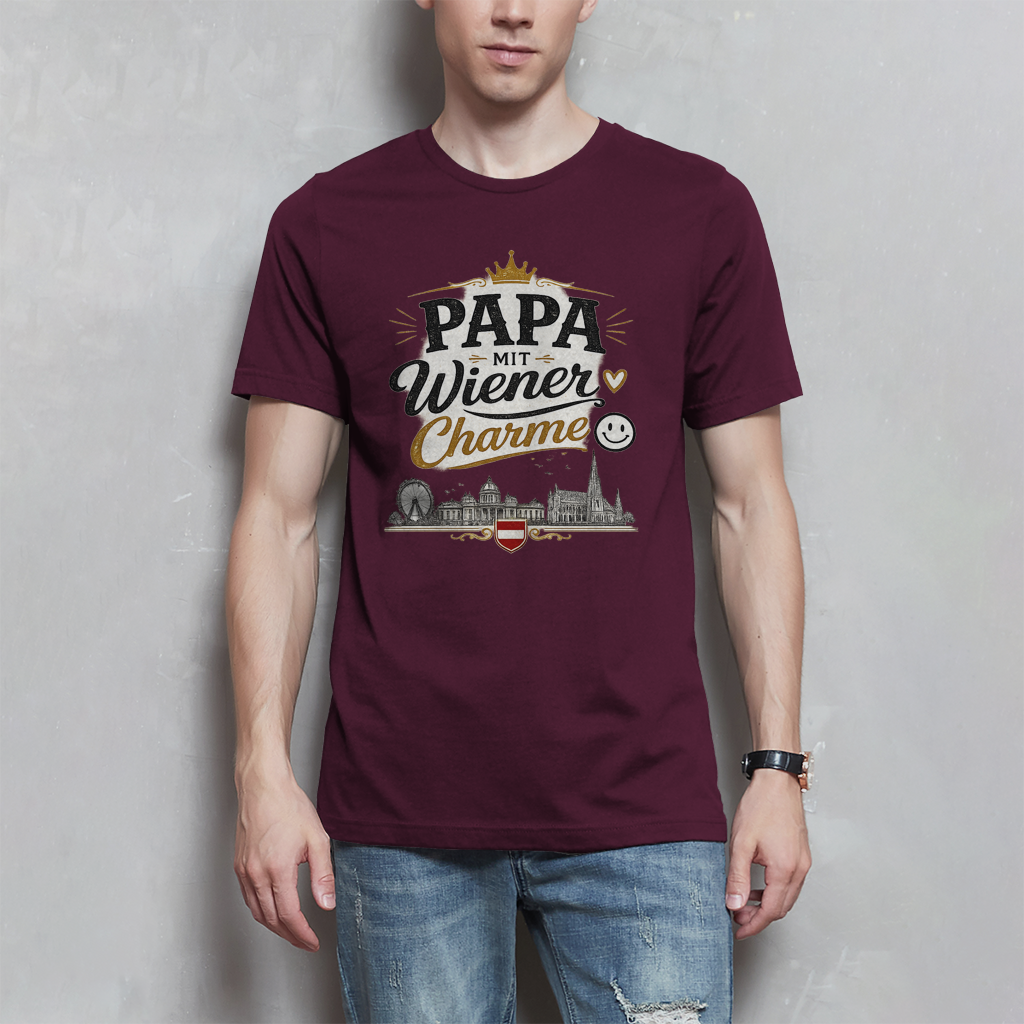 Herren T-Shirt – Papa mit Wiener Charme | Österreich Style