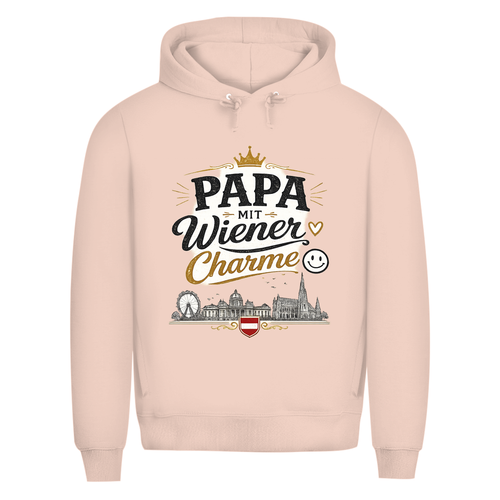 Herren Premium Bio Hoodie – Papa mit Wiener Charme | Österreich
