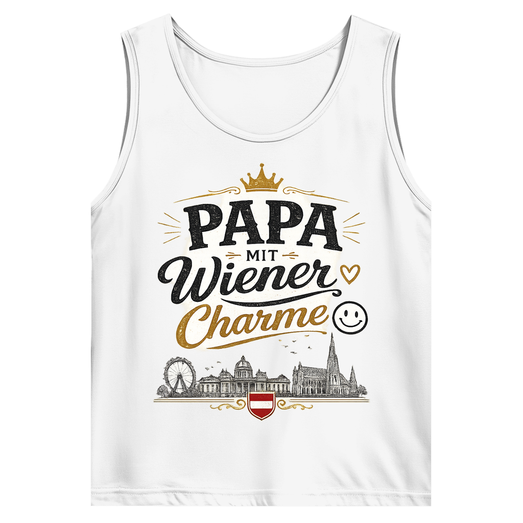 Herren Tank Top – Papa mit Wiener Charme | Österreich Style