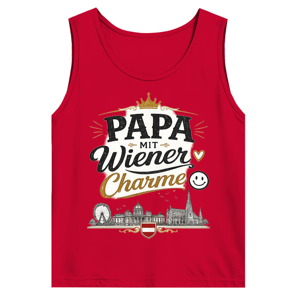 Herren Tank Top – Papa mit Wiener Charme | Österreich Style