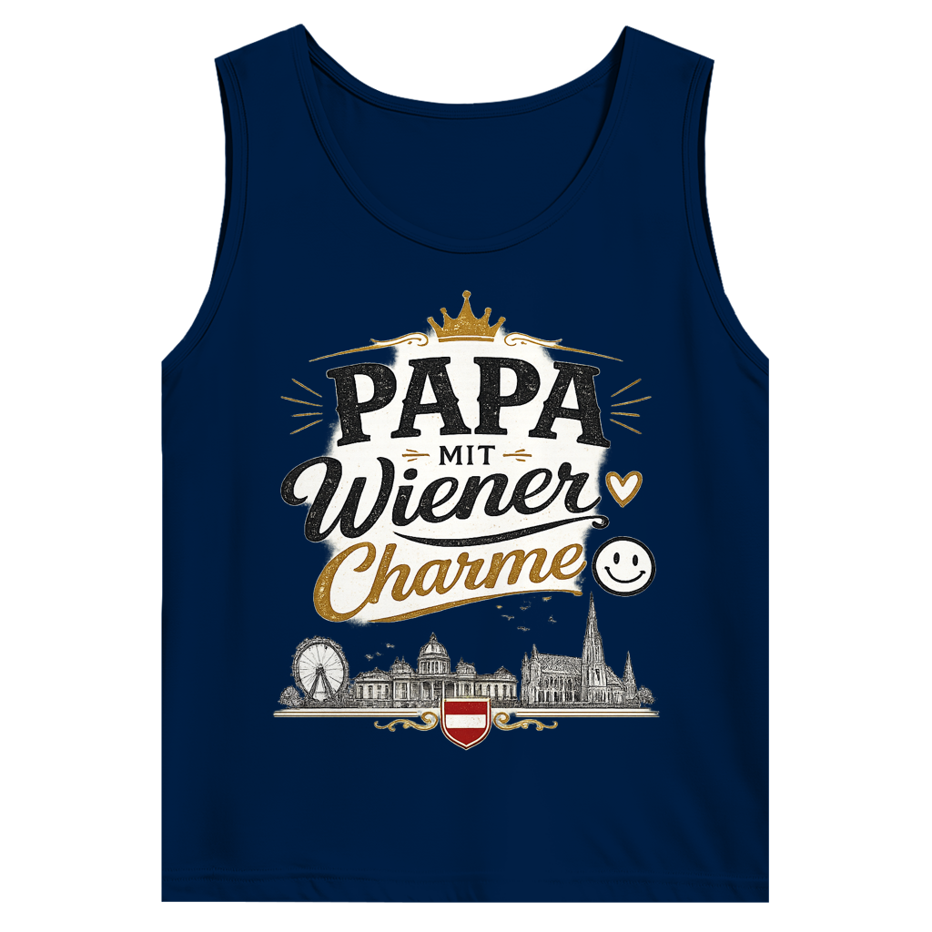 Herren Tank Top – Papa mit Wiener Charme | Österreich Style