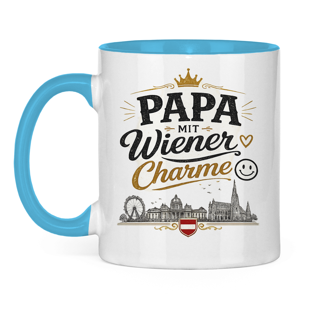 Keramiktasse – Papa mit Wiener Charme | Vatertag Geschenk Österreich