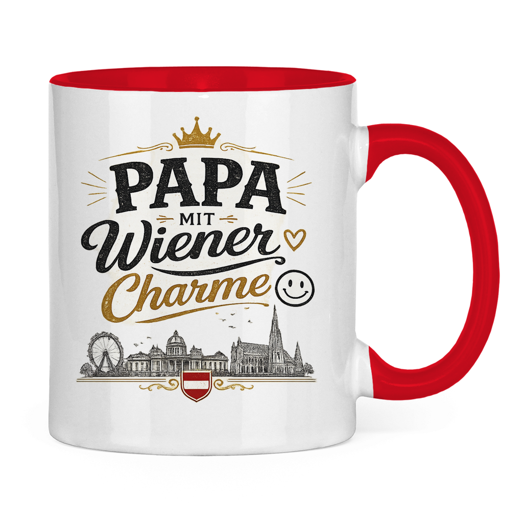 Keramiktasse – Papa mit Wiener Charme | Vatertag Geschenk Österreich