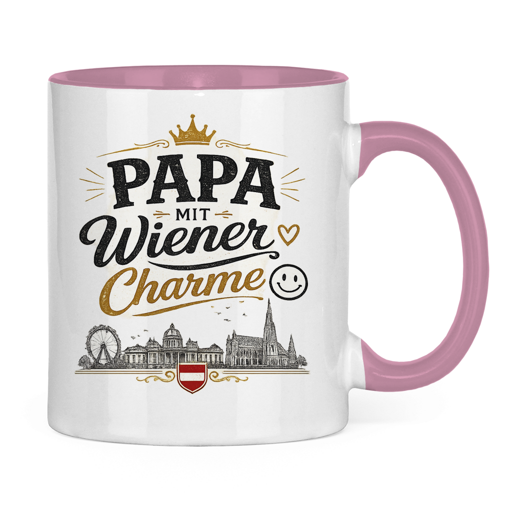 Keramiktasse – Papa mit Wiener Charme | Vatertag Geschenk Österreich