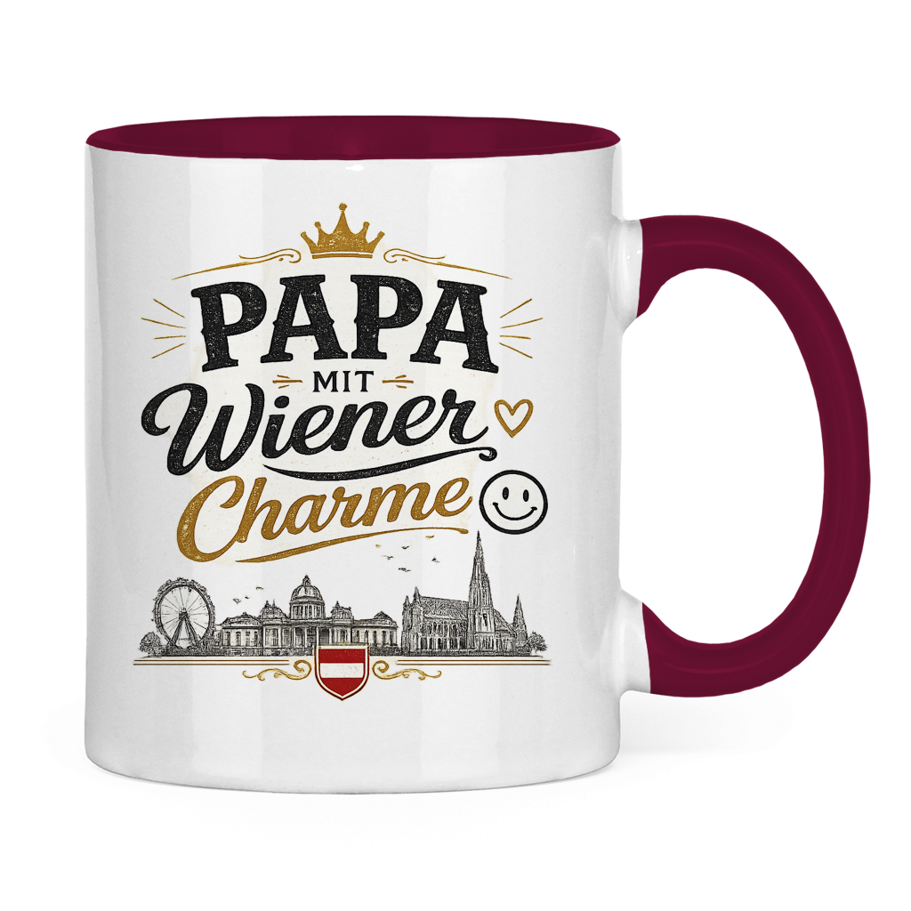 Keramiktasse – Papa mit Wiener Charme | Vatertag Geschenk Österreich