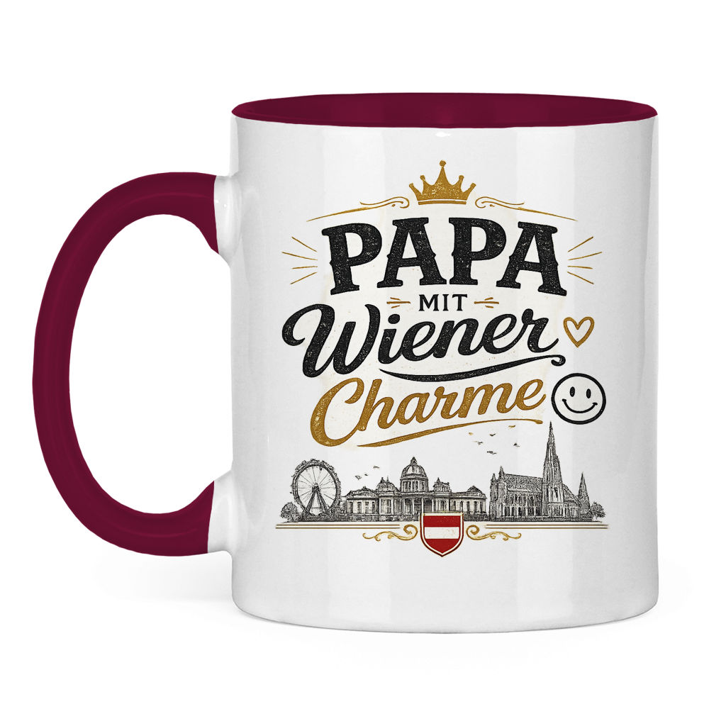 Keramiktasse – Papa mit Wiener Charme | Vatertag Geschenk Österreich