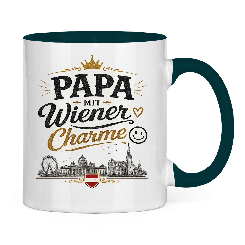 Keramiktasse – Papa mit Wiener Charme | Vatertag Geschenk Österreich