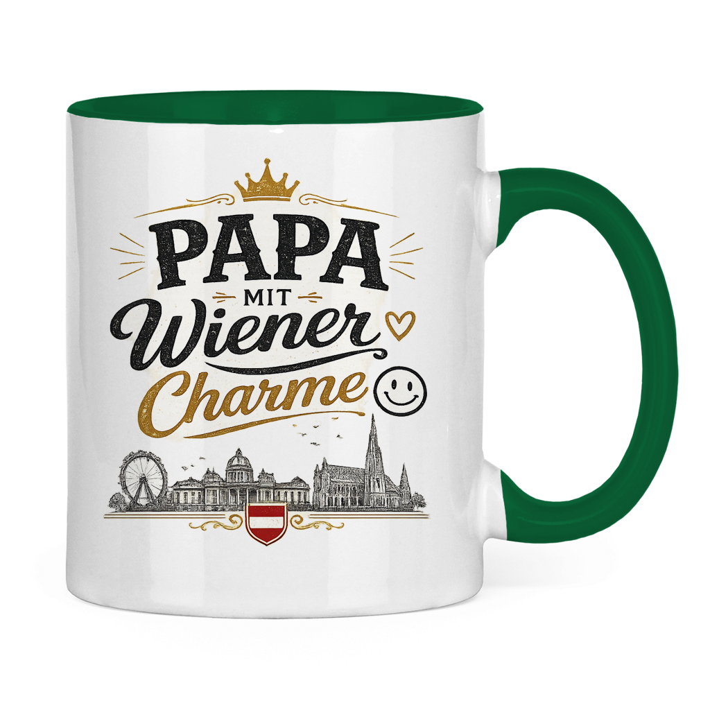 Keramiktasse – Papa mit Wiener Charme | Vatertag Geschenk Österreich