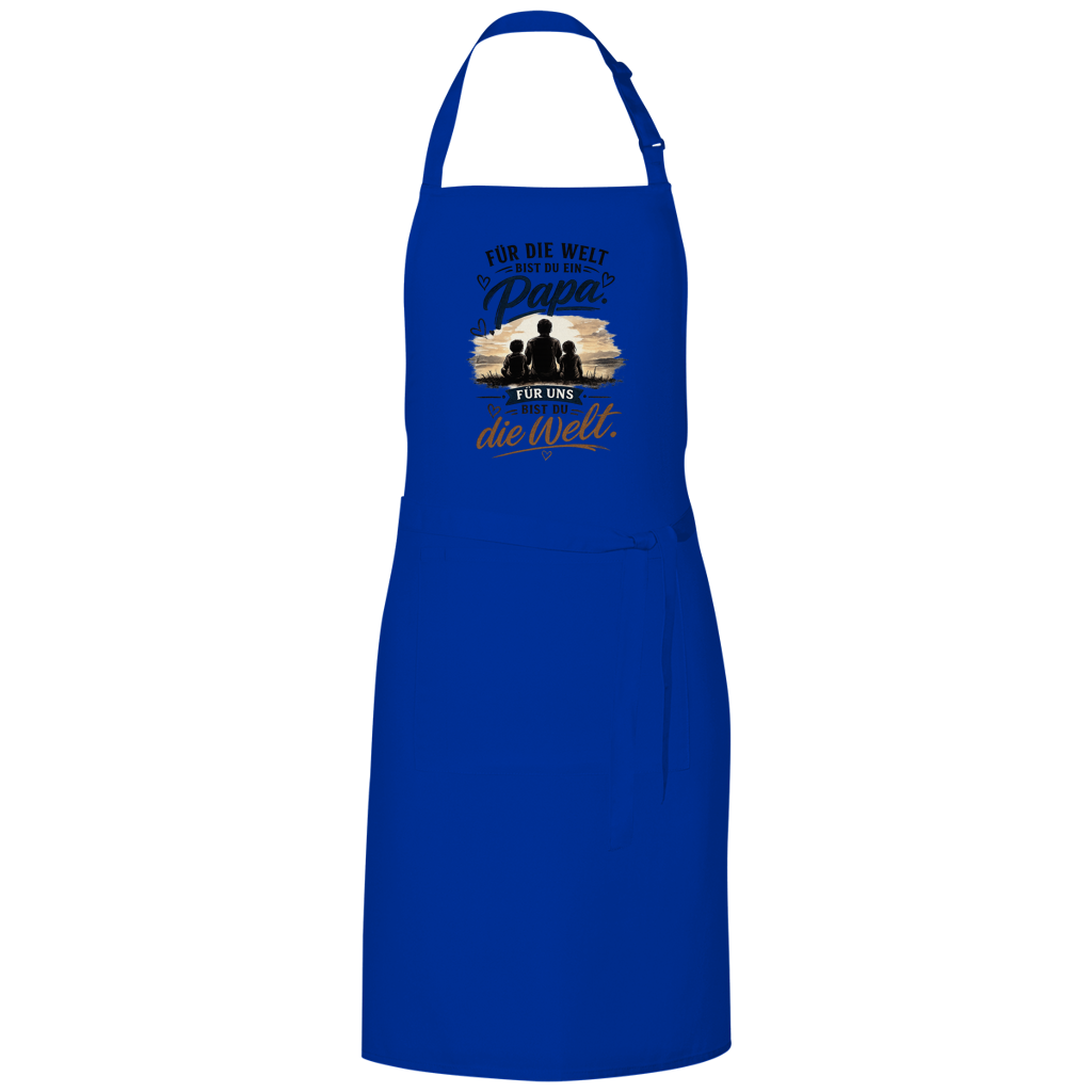 Grillschürze „Für die Welt bist du ein Papa“ – Vatertag Geschenk für Grillmeister
