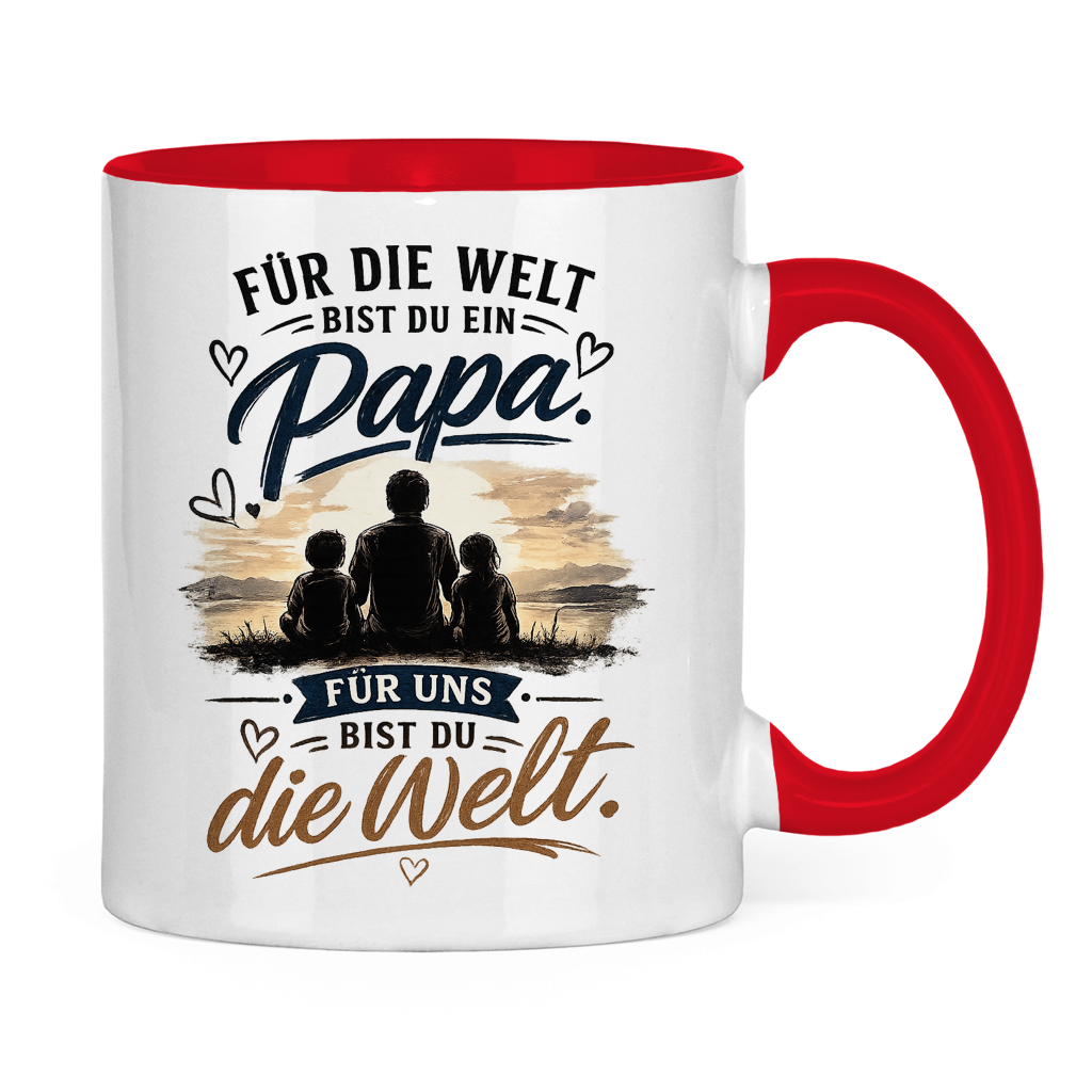Tasse „Für die Welt bist du ein Papa“ – Emotionales Vatertag Geschenk für Papa