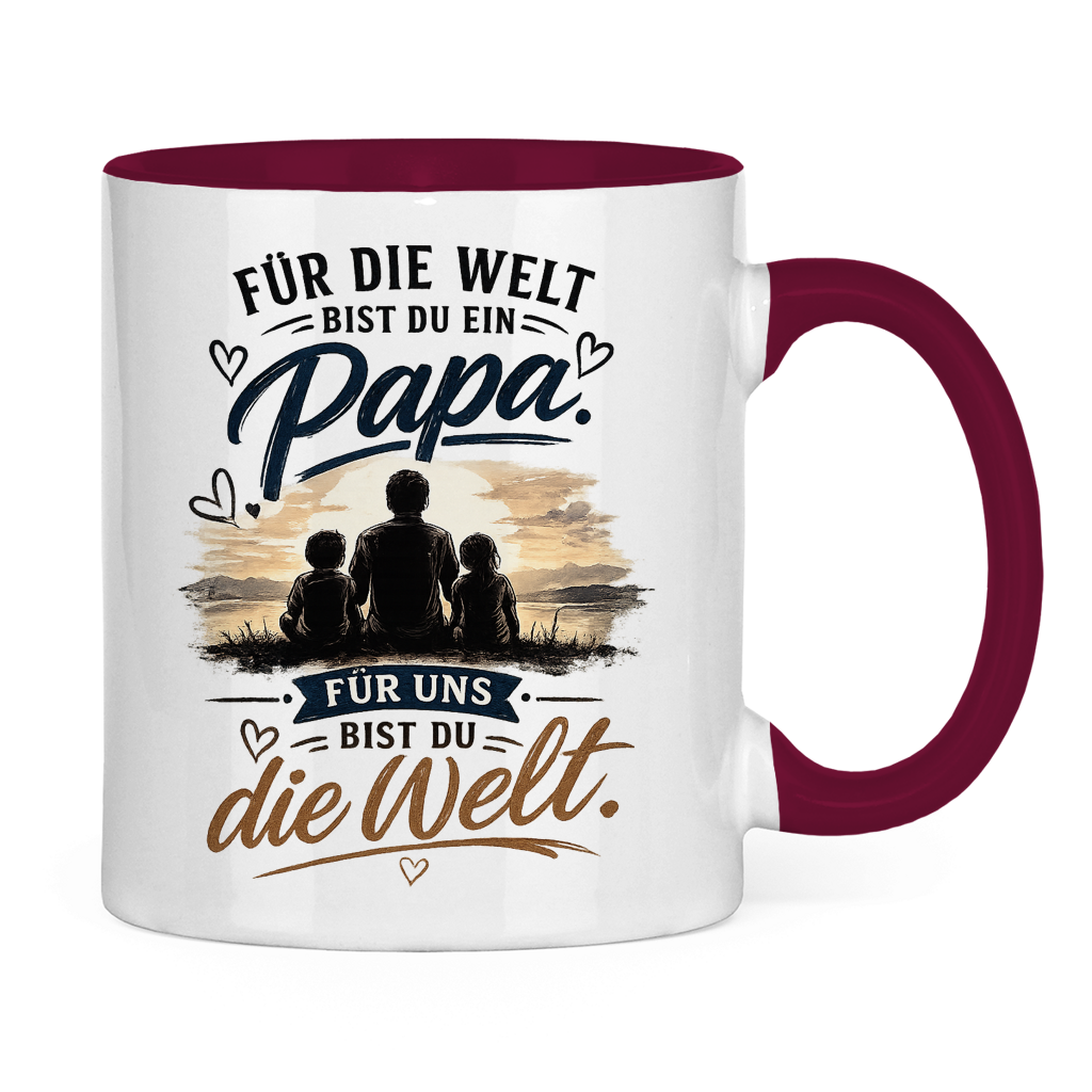 Tasse „Für die Welt bist du ein Papa“ – Emotionales Vatertag Geschenk für Papa