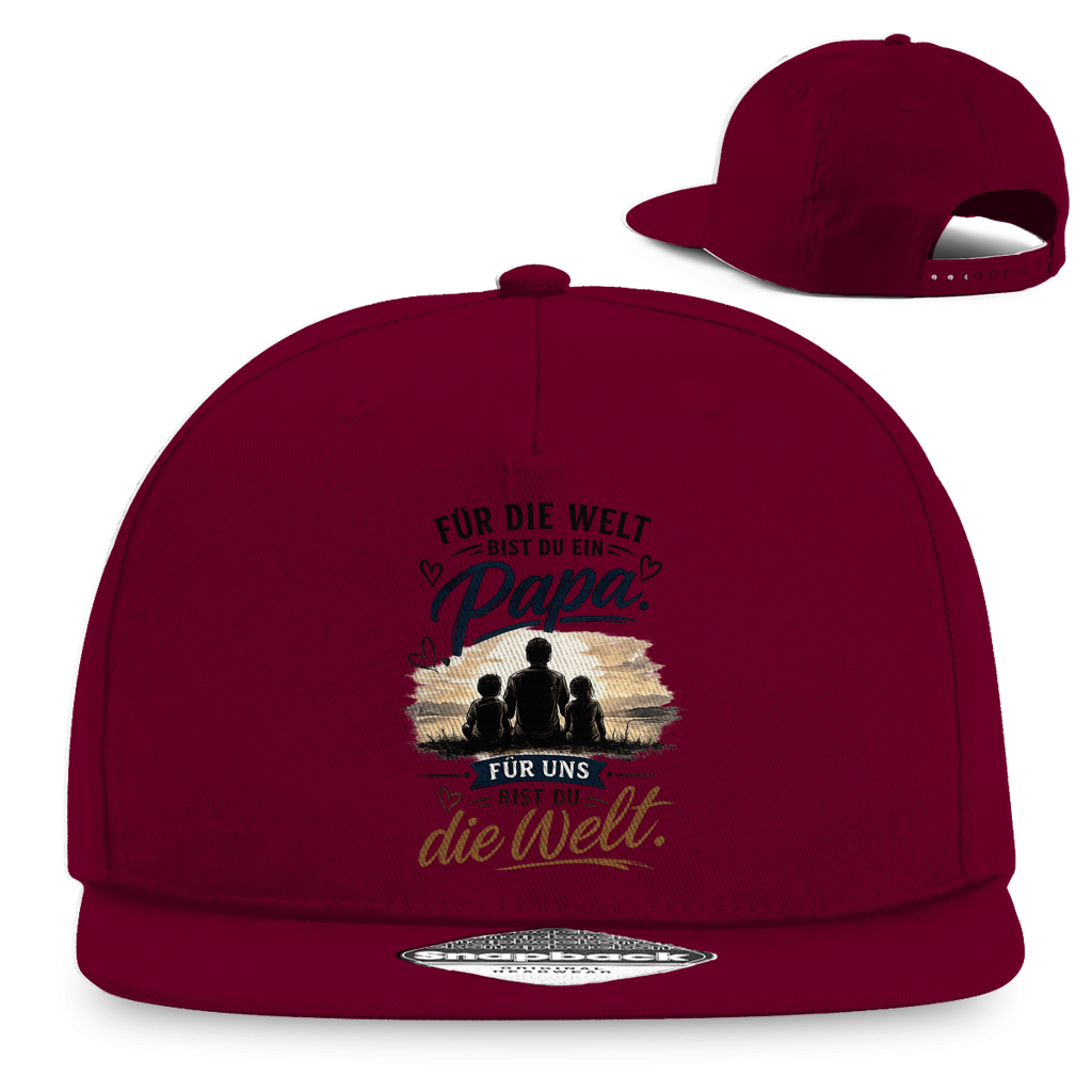 Snapback Cap „Für die Welt bist du ein Papa“ – Stylisches Vatertag Geschenk