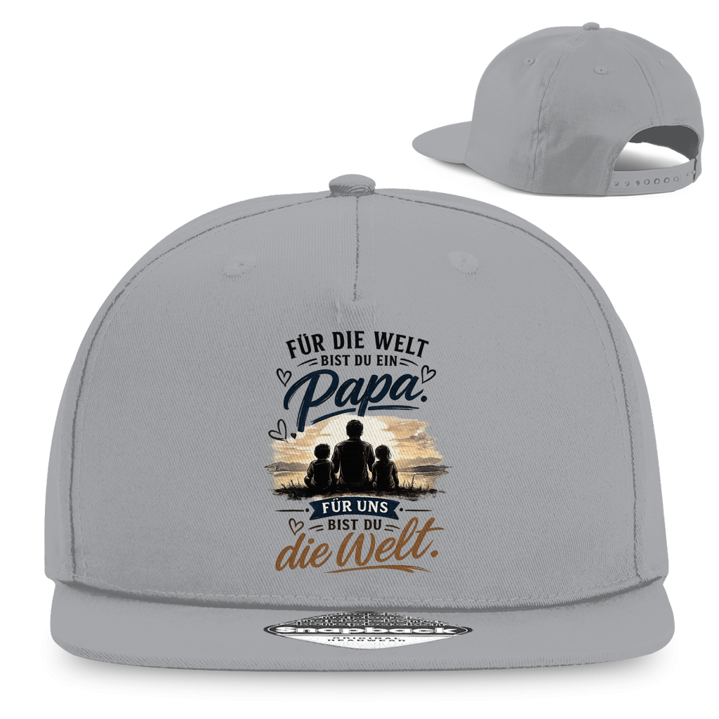 Snapback Cap „Für die Welt bist du ein Papa“ – Stylisches Vatertag Geschenk