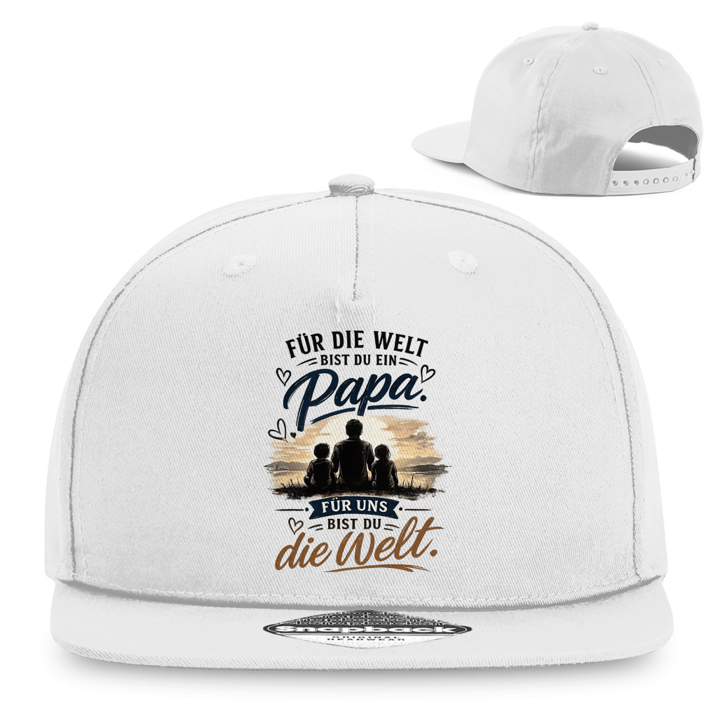 Snapback Cap „Für die Welt bist du ein Papa“ – Stylisches Vatertag Geschenk