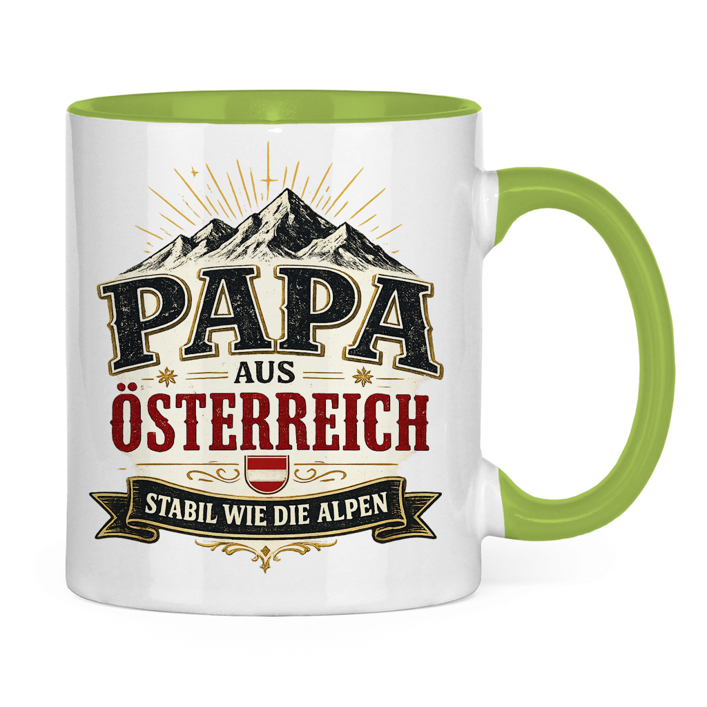 Tasse „Papa aus Österreich – stabil wie die Alpen“ | Vatertag Geschenk für Papa