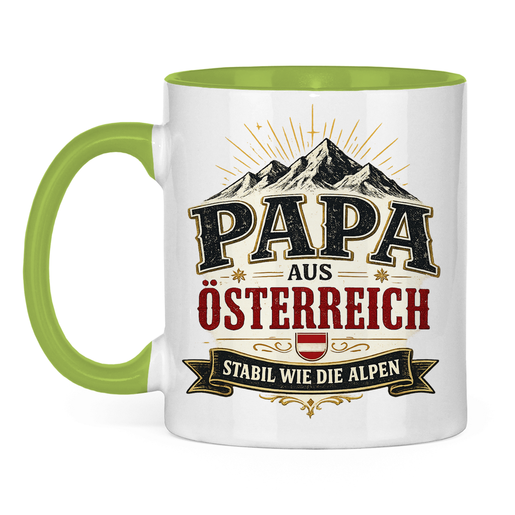 Tasse „Papa aus Österreich – stabil wie die Alpen“ | Vatertag Geschenk für Papa