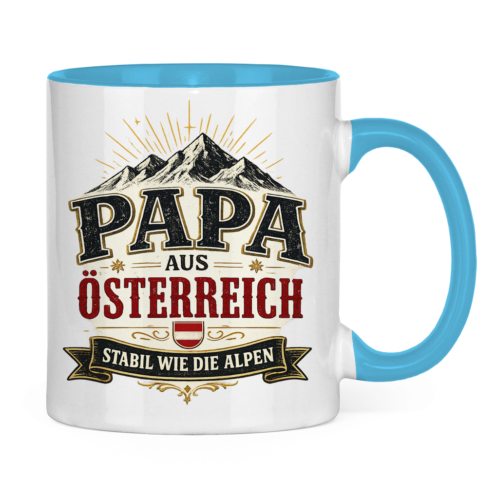 Tasse „Papa aus Österreich – stabil wie die Alpen“ | Vatertag Geschenk für Papa