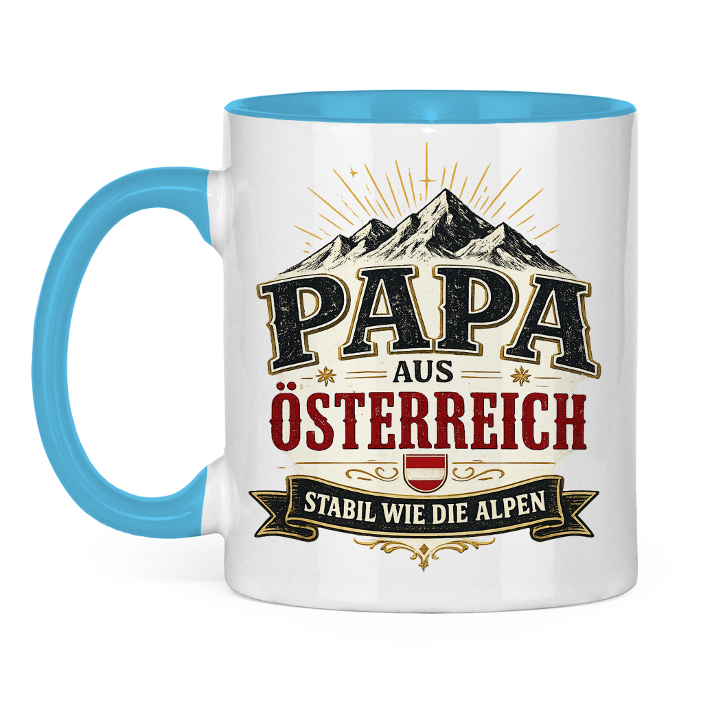 Tasse „Papa aus Österreich – stabil wie die Alpen“ | Vatertag Geschenk für Papa