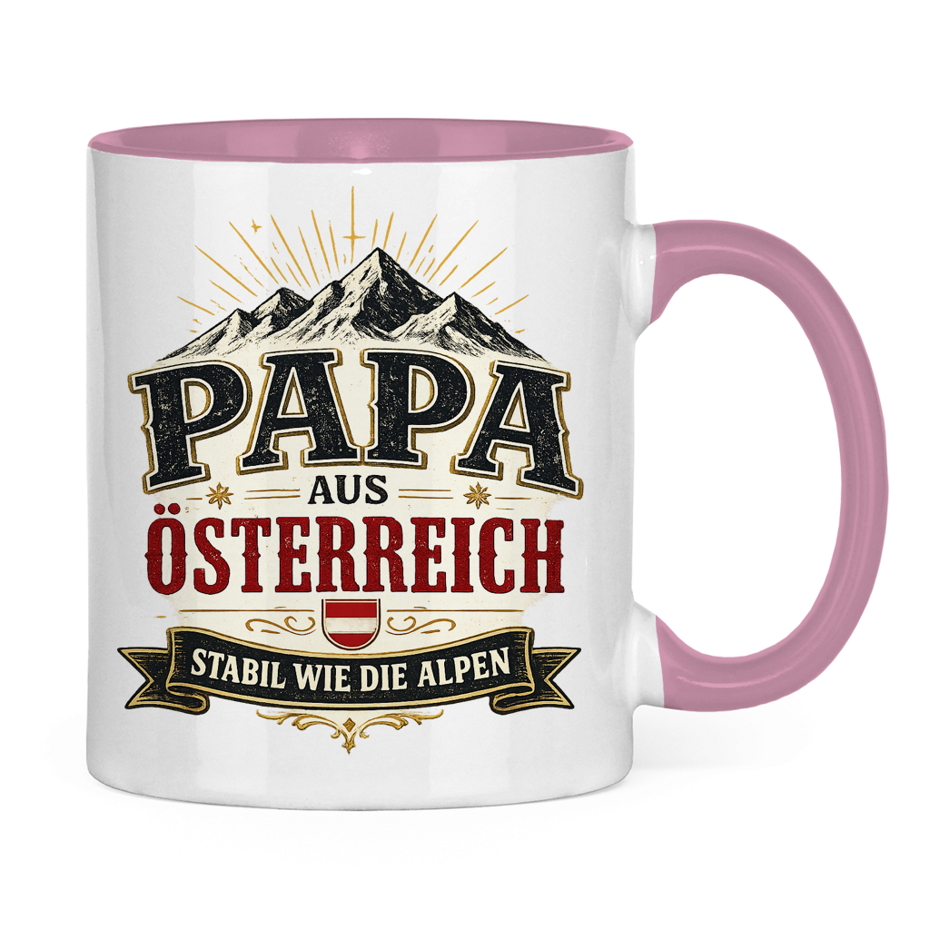 Tasse „Papa aus Österreich – stabil wie die Alpen“ | Vatertag Geschenk für Papa