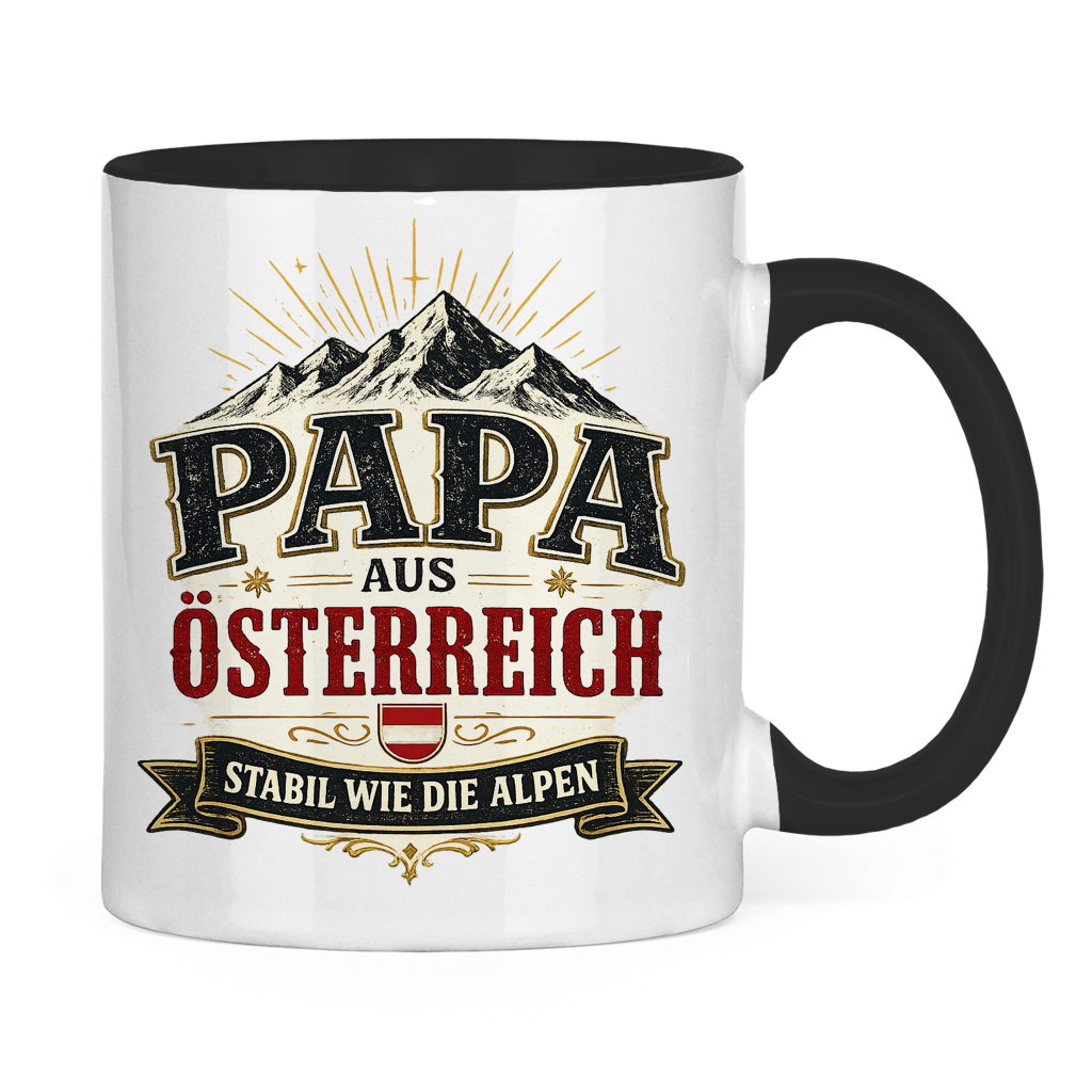 Tasse „Papa aus Österreich – stabil wie die Alpen“ | Vatertag Geschenk für Papa