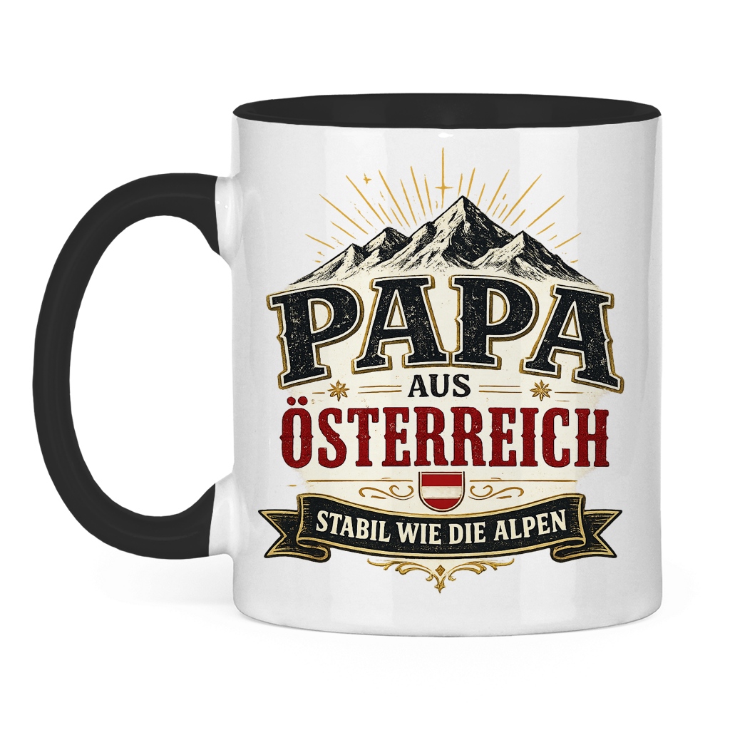 Tasse „Papa aus Österreich – stabil wie die Alpen“ | Vatertag Geschenk für Papa