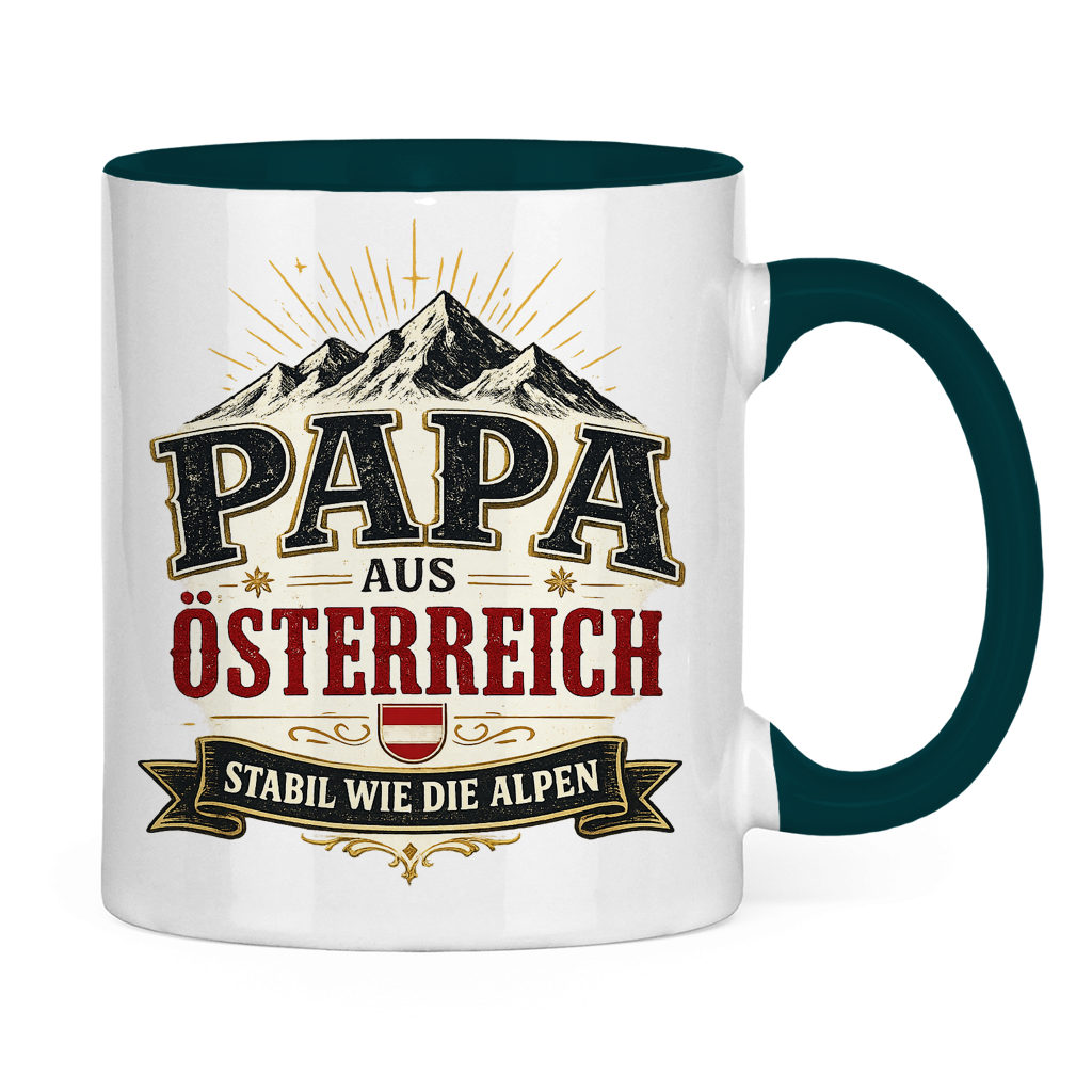 Tasse „Papa aus Österreich – stabil wie die Alpen“ | Vatertag Geschenk für Papa