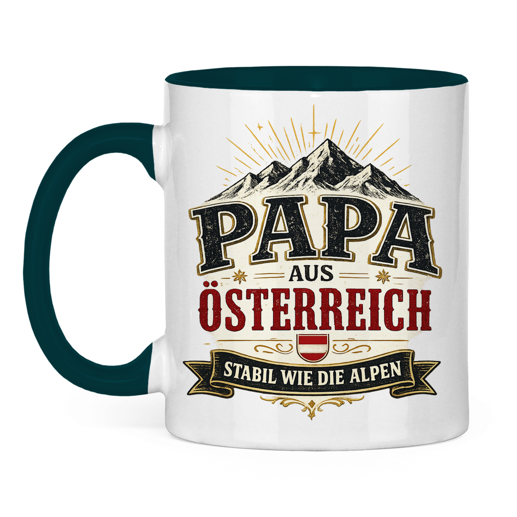 Tasse „Papa aus Österreich – stabil wie die Alpen“ | Vatertag Geschenk für Papa