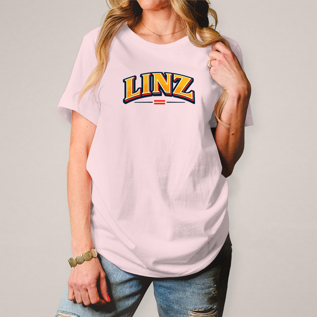 Ženska majica LINZ Vintage College Style – Austria Street Vibes kolekcija
