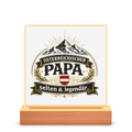 Österreichischer Papa – selten & legendär | LED Bilderrahmen Geschenk für Papa Österreich